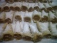Caracoles rellenos de manjar